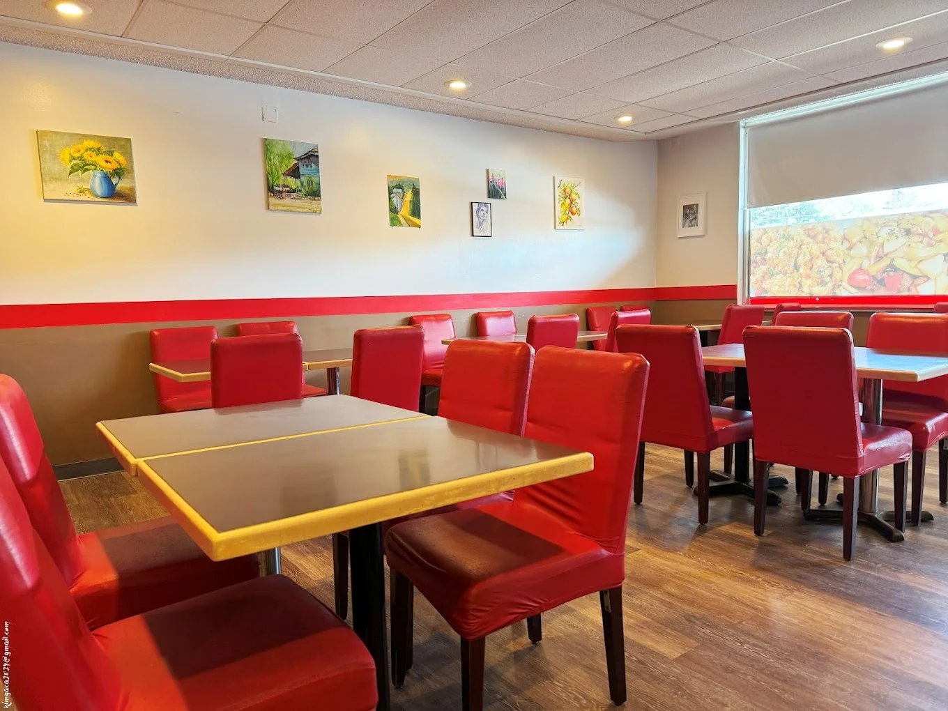 Rae Mi Hyang Korean Chinese restaurant interior in southwest Edmonton